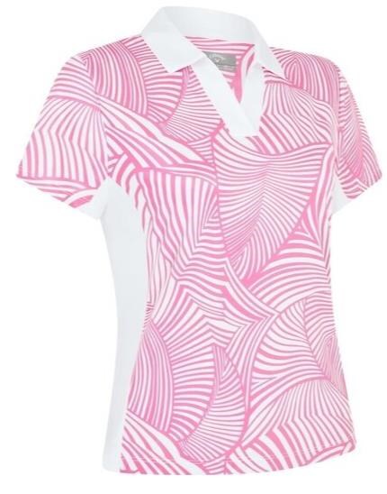 Callaway Stencil Floral dámské polo, růžové