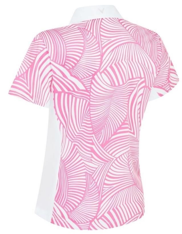 Callaway Stencil Floral dámské polo, růžové