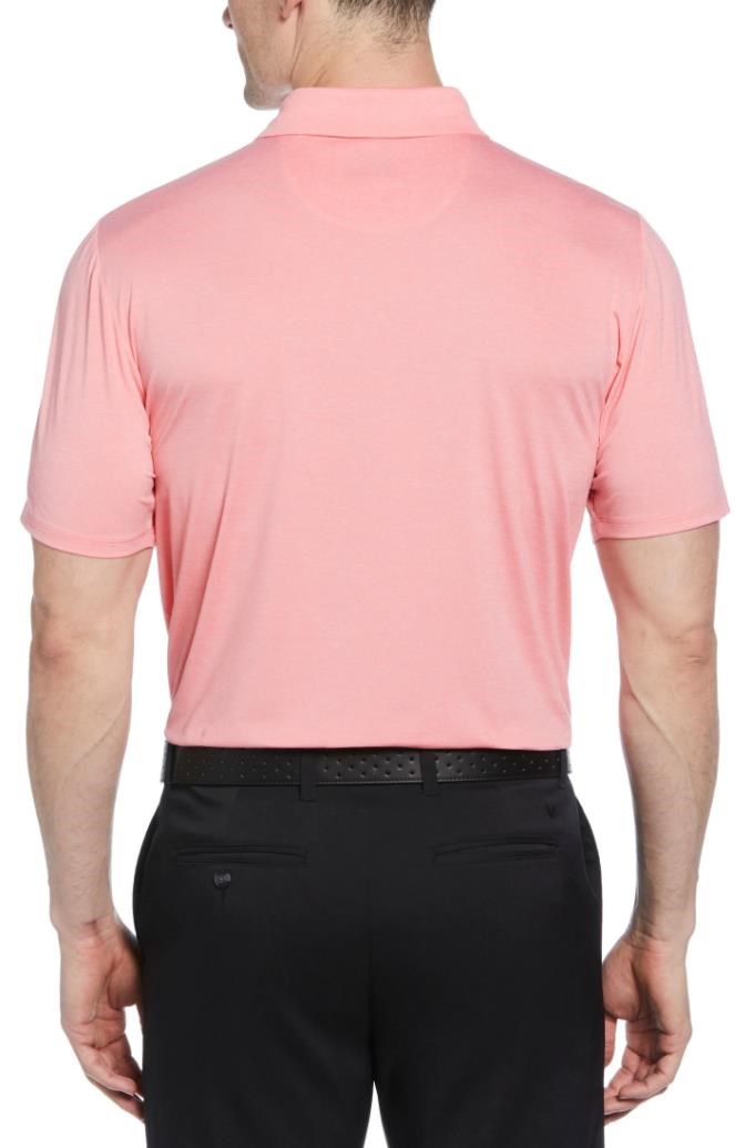 Callaway Premium Heathered pánské polo, strawberry pink heather