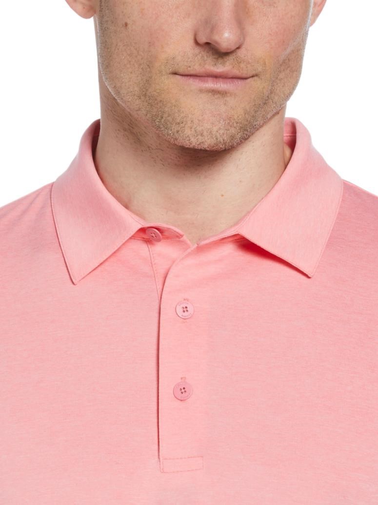 Callaway Premium Heathered pánské polo, strawberry pink heather