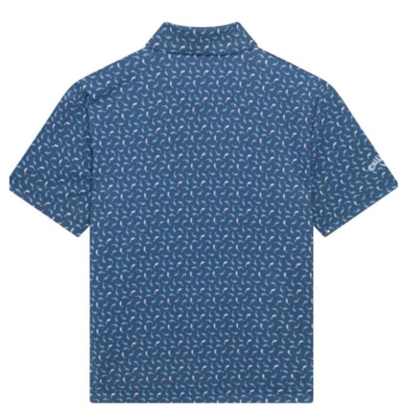 Callaway Dolphin Print dětské polo, peacoat