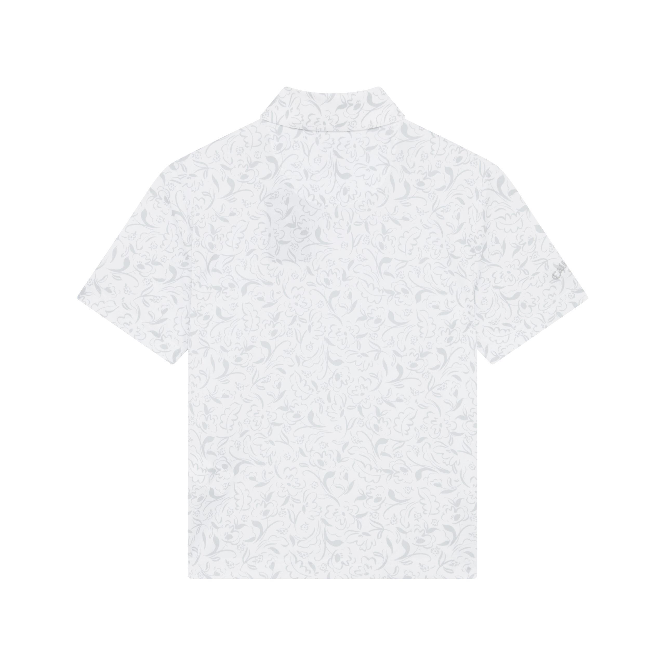 Callaway Floral Print dětské polo, bílé