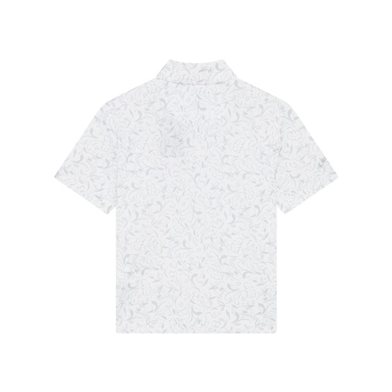 Callaway Floral Print dětské polo, bílé
