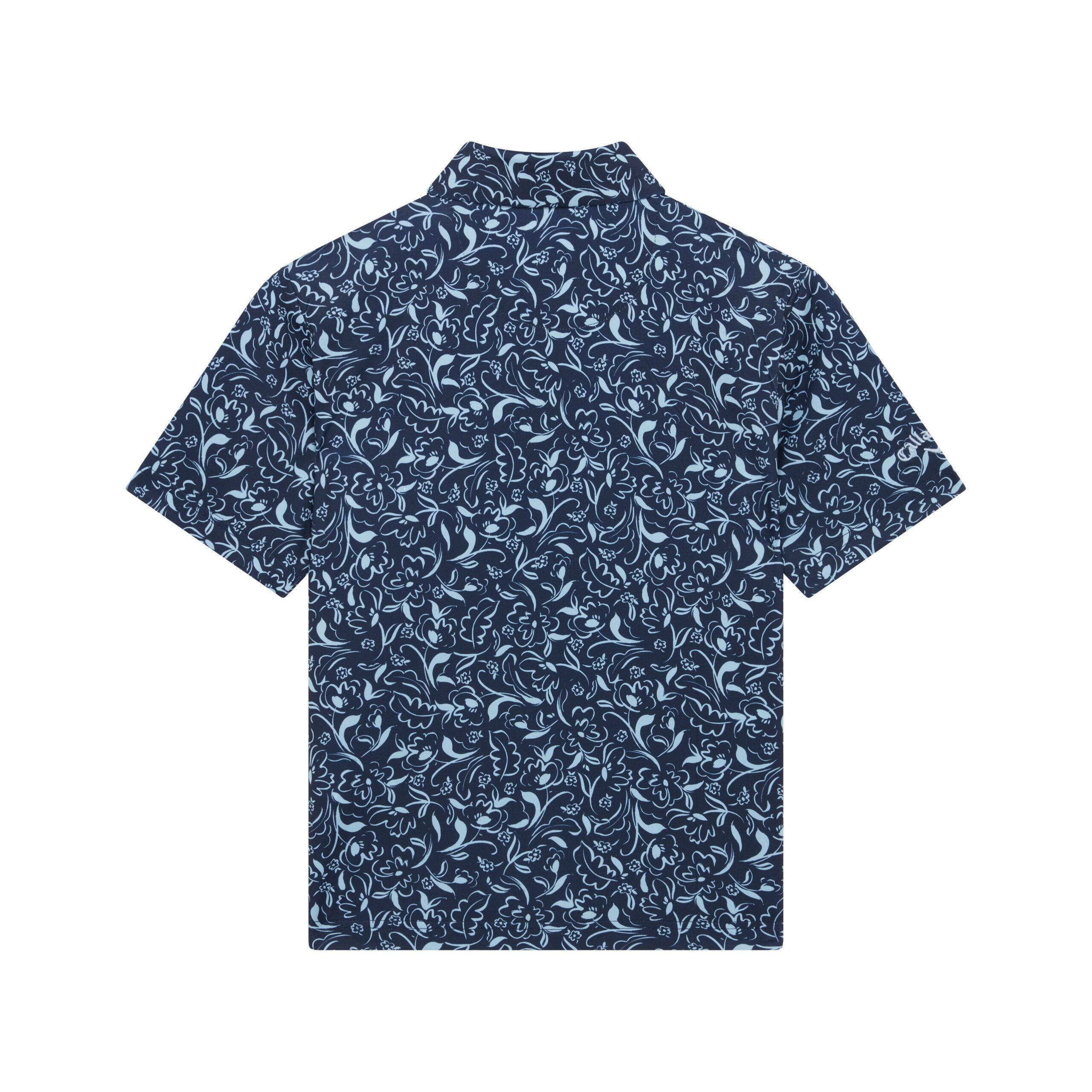 Callaway Floral Print dětské polo, modré