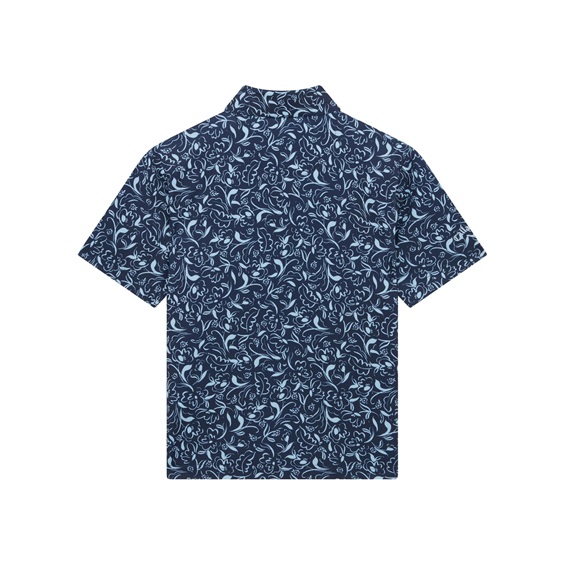 Callaway Floral Print dětské polo, modré