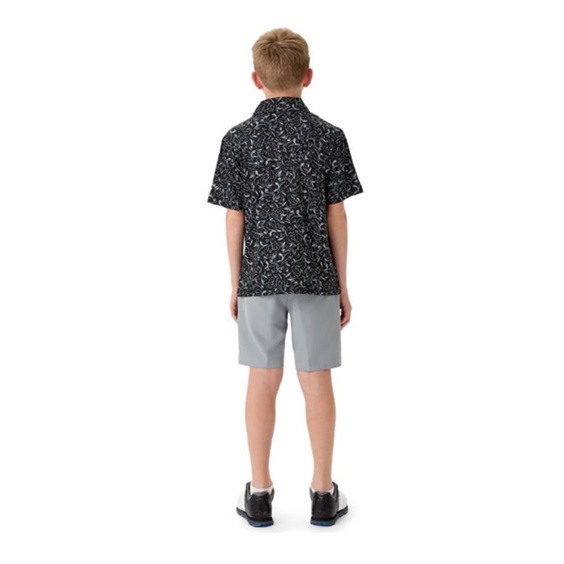 Callaway Floral Print dětské polo, modré