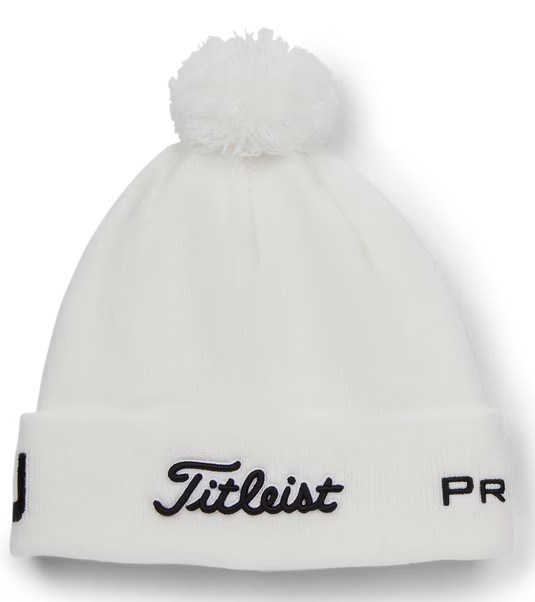 Titleist Tour Pom Pom zimní čepice, bílá