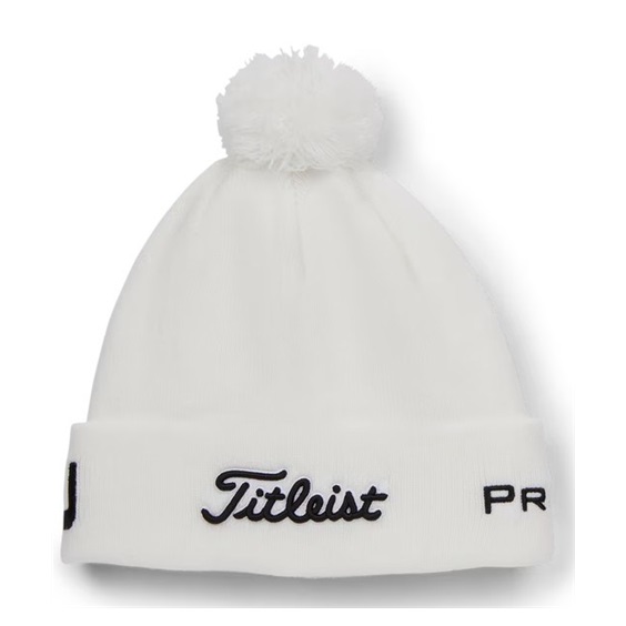 Titleist Tour Pom Pom zimní čepice, bílá