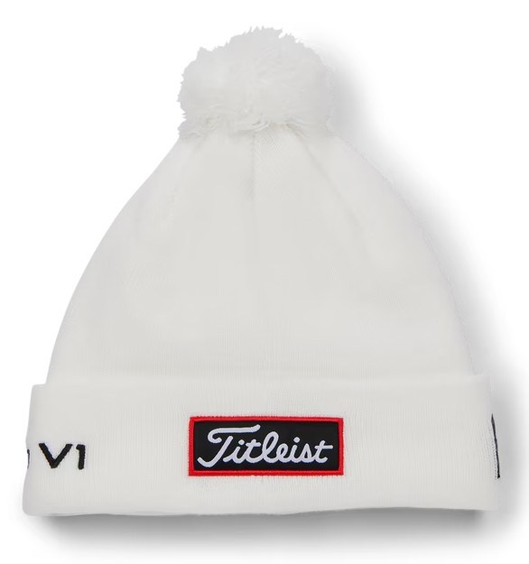 Titleist Tour Pom Pom zimní čepice, bílá