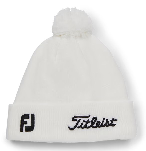 Titleist Tour Pom Pom zimní čepice, bílá