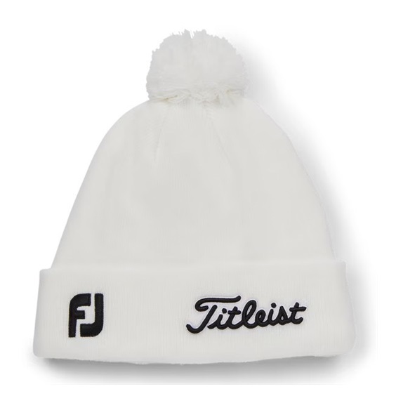 Titleist Tour Pom Pom zimní čepice, bílá