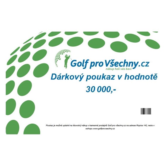 Dárkový poukaz 30 000 Kč