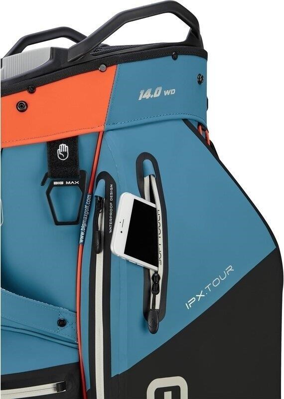 Big Max AQUA IPX.Tour cart bag, modro/černo/oranžový