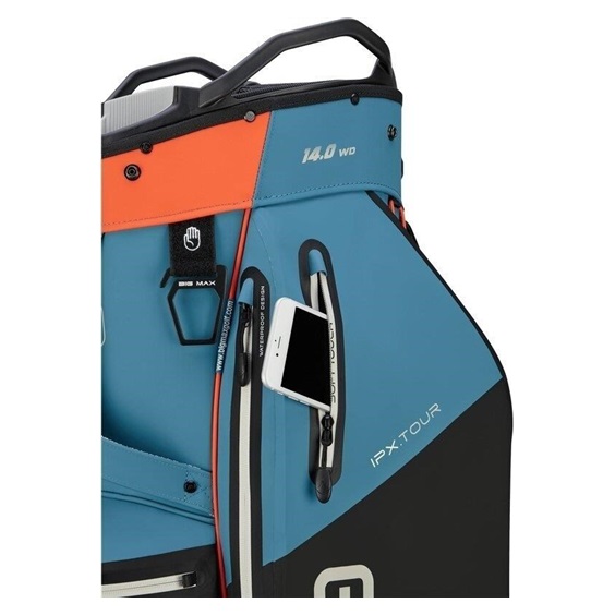Big Max AQUA IPX.Tour cart bag, modro/černo/oranžový