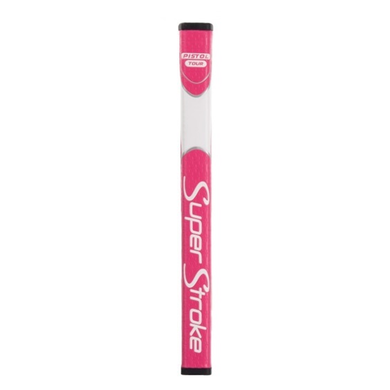 SuperStroke Zenergy Pistol GT Tour putter grip, růžovo/bílý