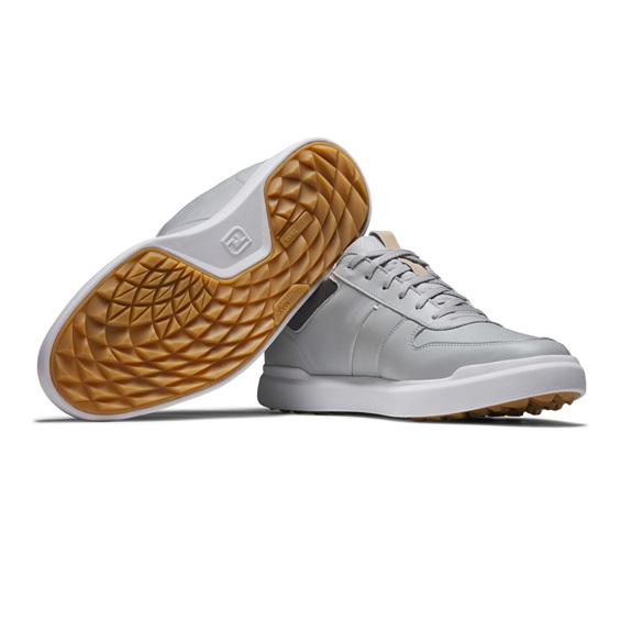 FootJoy Contour Casual pánské golfové boty, šedo/bílé