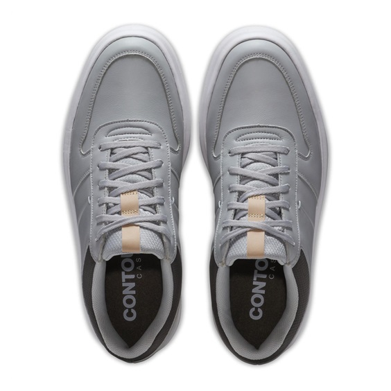 FootJoy Contour Casual pánské golfové boty, šedo/bílé