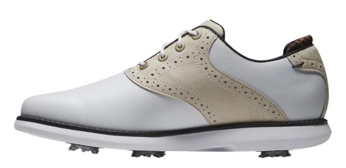 FootJoy Traditions dámské golfové boty, white/tan/black
