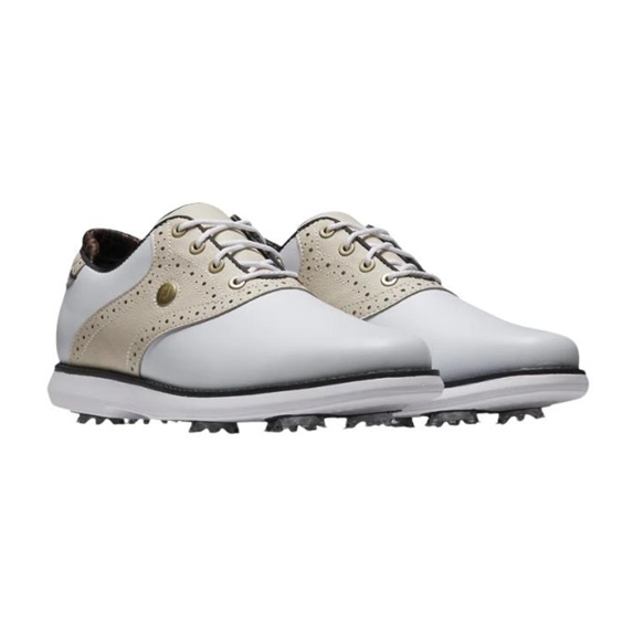 FootJoy Traditions dámské golfové boty, white/tan/black