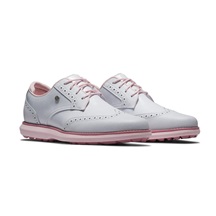 FootJoy Traditions Spikeless dámské golfové boty, bílo/růžové