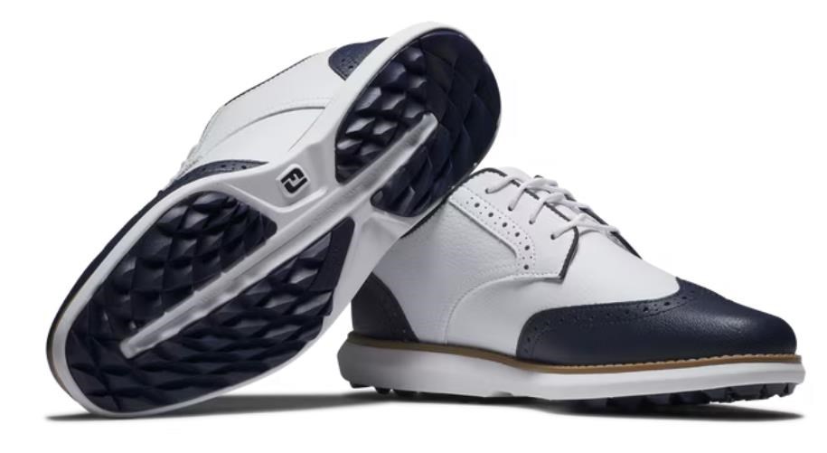 FootJoy Traditions Wing Tip dámské golfové boty, bílo/tmavě modré