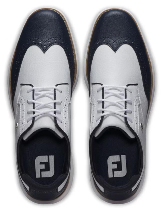 FootJoy Traditions Wing Tip dámské golfové boty, bílo/tmavě modré