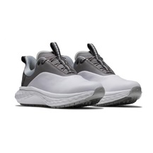 FootJoy Quantum Leather dámské golfové boty, bílo/šedé