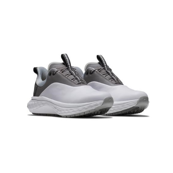 FootJoy Quantum Leather dámské golfové boty, bílo/šedé