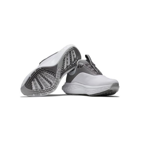 FootJoy Quantum Leather dámské golfové boty, bílo/šedé