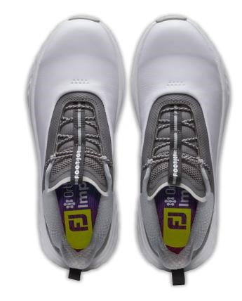FootJoy Quantum Leather dámské golfové boty, bílo/šedé