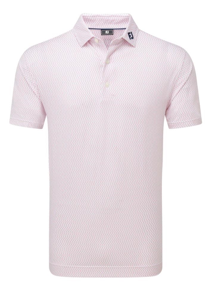 FootJoy Wiggle Print Lisle pánské polo, růžové