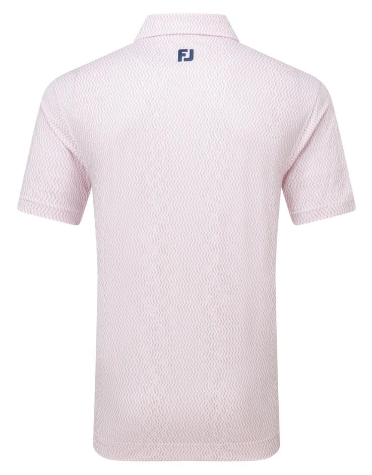 FootJoy Wiggle Print Lisle pánské polo, růžové