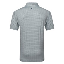FootJoy Houndstooth Geo Lisle pánské polo, šedé