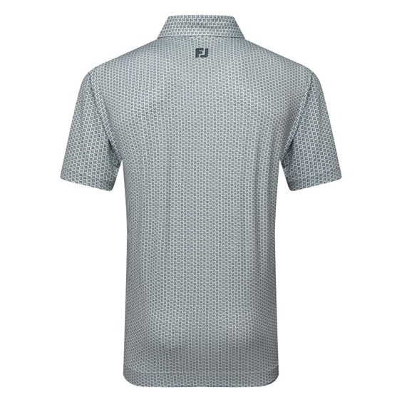 FootJoy Houndstooth Geo Lisle pánské polo, šedé