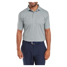 FootJoy Houndstooth Geo Lisle pánské polo, šedé