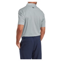 FootJoy Houndstooth Geo Lisle pánské polo, šedé