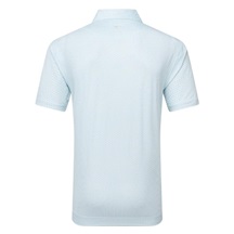 FootJoy Houndstooth Geo Lisle pánské polo, bílo/světle modré