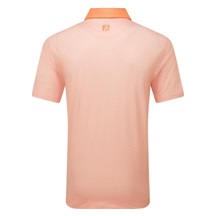 FootJoy Checker Print Lisle pánské polo, oranžové