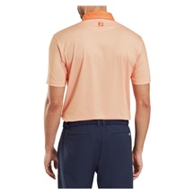 FootJoy Checker Print Lisle pánské polo, oranžové