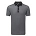 FootJoy Checker Print Lisle pánské polo, černo/bílé