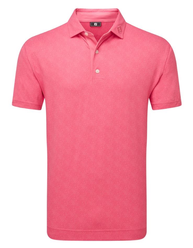 FootJoy Speckle Print Pique pánské polo, růžové