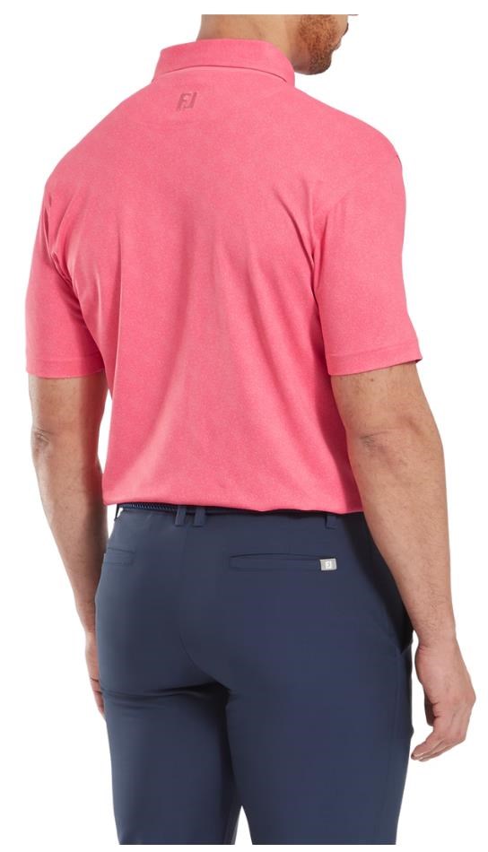 FootJoy Speckle Print Pique pánské polo, růžové