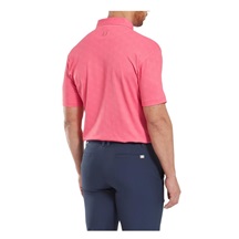 FootJoy Speckle Print Pique pánské polo, růžové