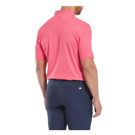 FootJoy Speckle Print Pique pánské polo, růžové
