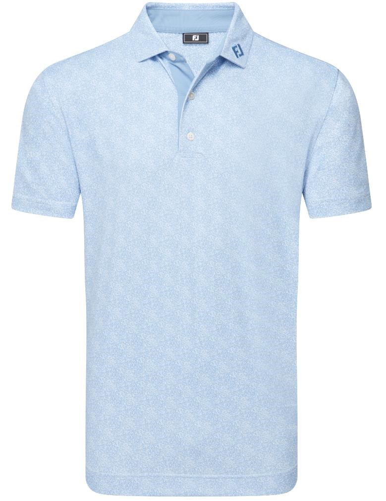 FootJoy Speckle Print Pique pánské polo, blue jay/white