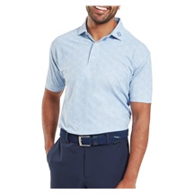 FootJoy Speckle Print Pique pánské polo, blue jay/white