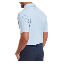 FootJoy Speckle Print Pique pánské polo, blue jay/white
