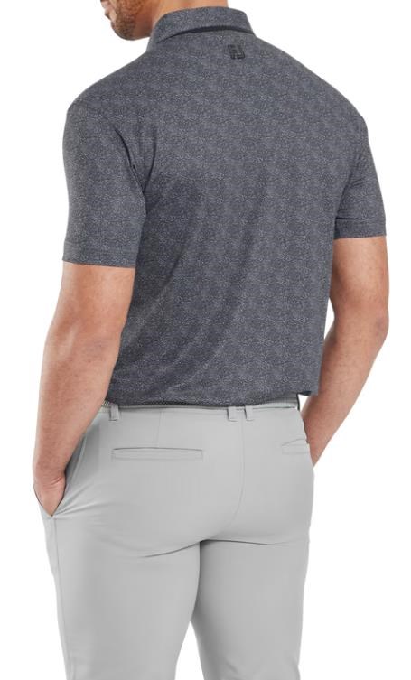 FootJoy Speckle Print Pique pánské polo, černé