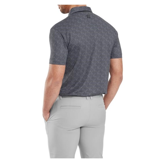 FootJoy Speckle Print Pique pánské polo, černé