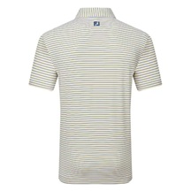 FootJoy Balance Stripe Lisle pánské polo, white/navy/grey/taxi